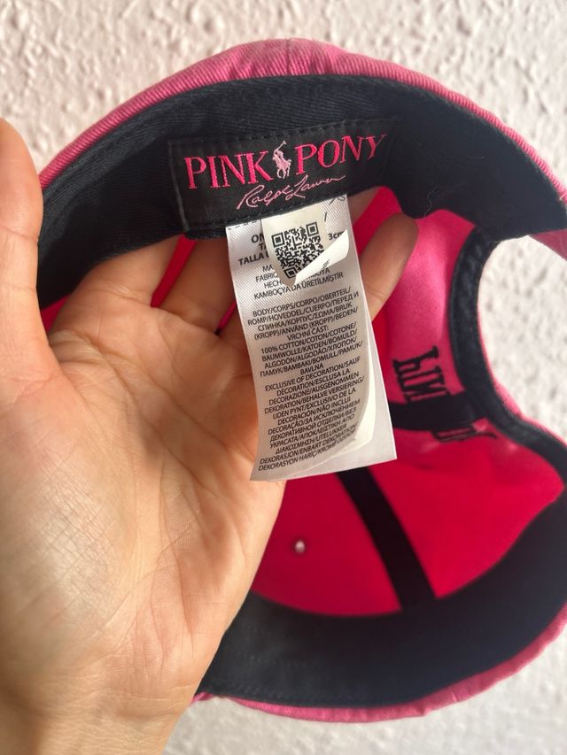 Gorra Ralph Lauren Rosa Pony