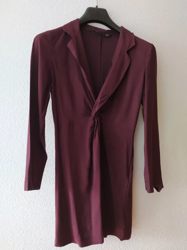 Vestido Zara Morado Talla M