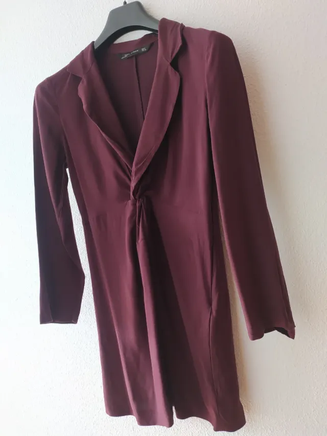 Vestido Zara Morado Talla M