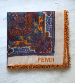 Sciarpa Fendi Vintage Lana Multicolor