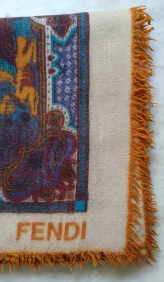 Sciarpa Fendi Vintage Lana Multicolor