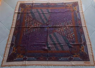 Sciarpa Fendi Vintage Lana Multicolor