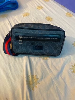 Riñonera Gucci Negra Multicolor