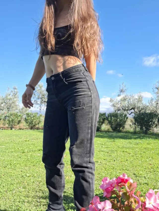 Jeans Miss Bonbon neri taglia S