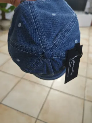 Cappello da baseball in denim