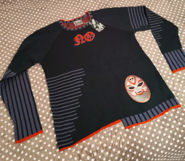 Maglioncino Heros bambino 10 anni nero grigio