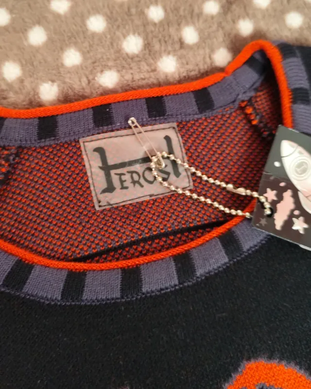 Maglioncino Heros bambino 10 anni nero grigio