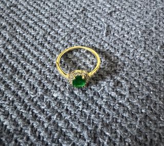 Anillo Plata Baño Oro Talla 16