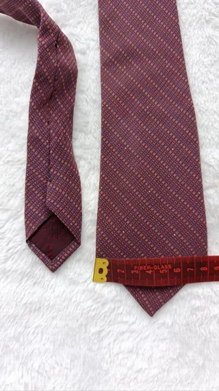 Corbata Paco Rabanne Púrpura y Roja