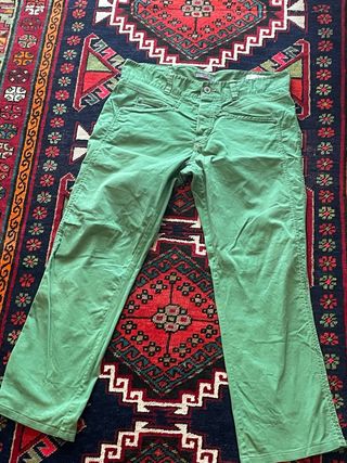 Pantaloni d-face verdi