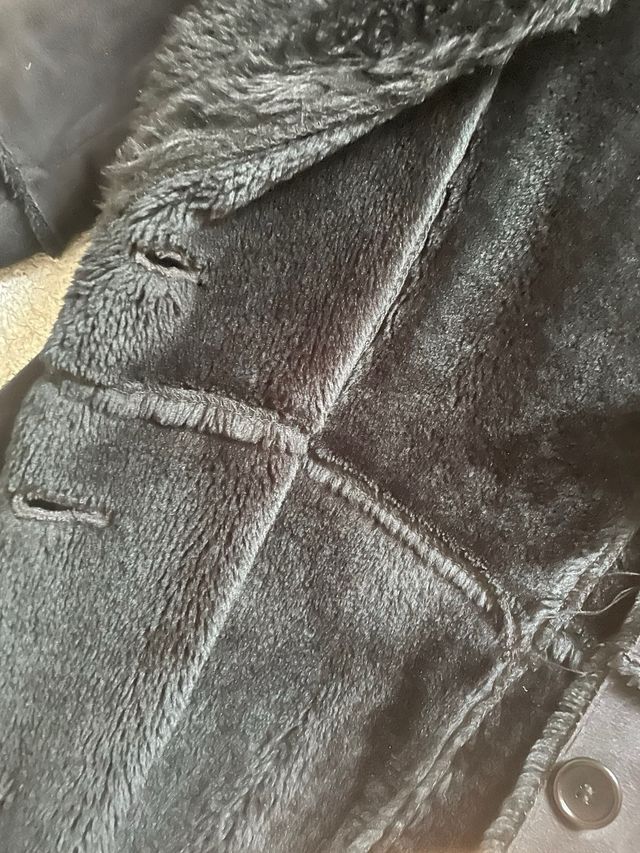 Abrigo largo negro mujer