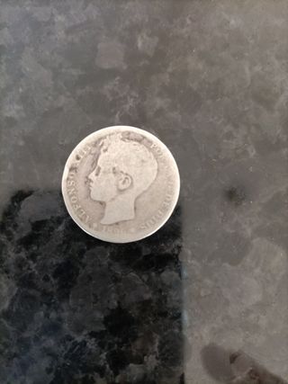 Moneda 1 Peseta Alfonso XII 1896