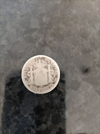 Moneda 1 Peseta Alfonso XII 1896