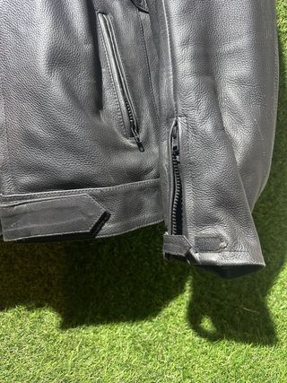 Cazadora Piel Free Day Negra T56