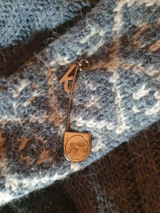 Maglione vintage grigio lana