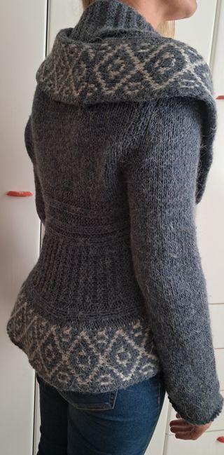 Maglione vintage grigio lana