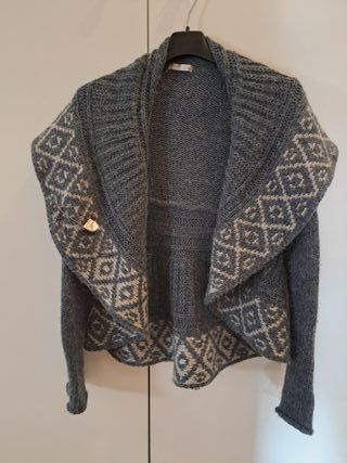 Maglione vintage grigio lana
