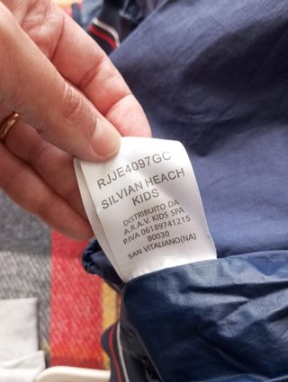 Giubbotto bambino blu imbottito