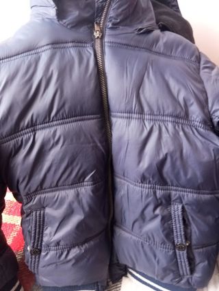 Giubbotto bambino blu imbottito