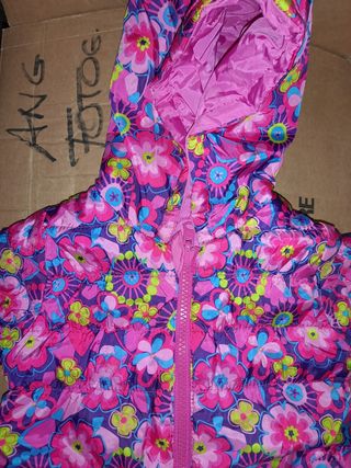 Piumino neonata a fiori multicolor