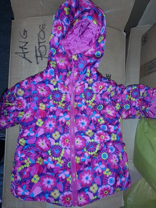 Piumino neonata a fiori multicolor