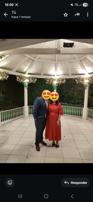 Vestido rojo Polin et Moi premamá