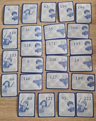 Lote 24 cromos Lego Harry Potter