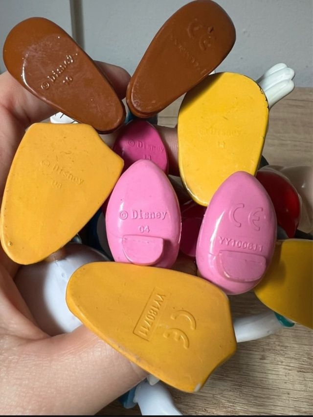 Muñecos goma Mickey, Goofy, Daisy, Minnie, Pluto,