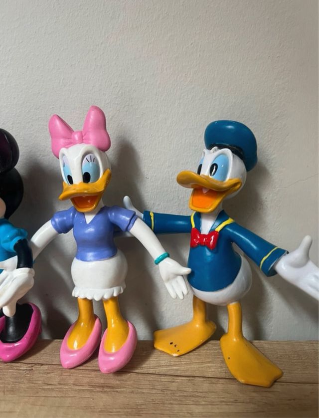 Muñecos goma Mickey, Goofy, Daisy, Minnie, Pluto,