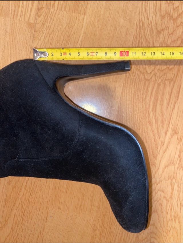 Botas mosqueteras tacón negras