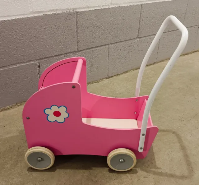 Carrito de madera para muñecas/Andador.