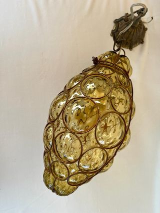 Lampada Veneziana Vetro soffiato e Metallo