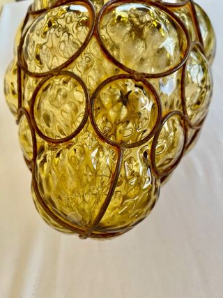 Lampada Veneziana Vetro soffiato e Metallo