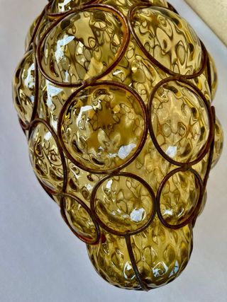 Lampada Veneziana Vetro soffiato e Metallo