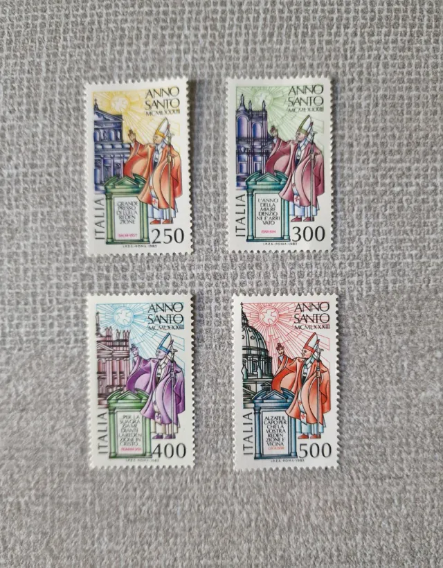 Lotto 4 francobolli Anno Santo MCMXXXIII