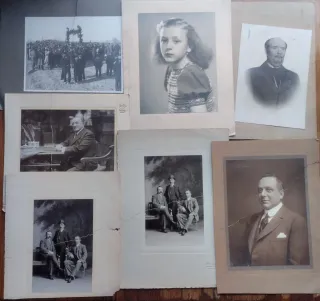 Lote de fotografías antiguas con daños