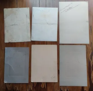 Lote de fotografías antiguas con daños