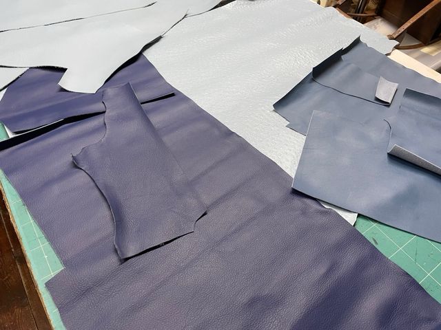 Lotto 96 Pelle ritagli