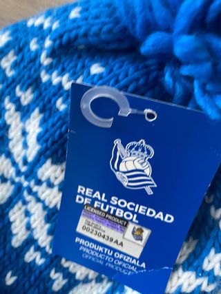 Gorro Real Sociedad Azul y Blanco