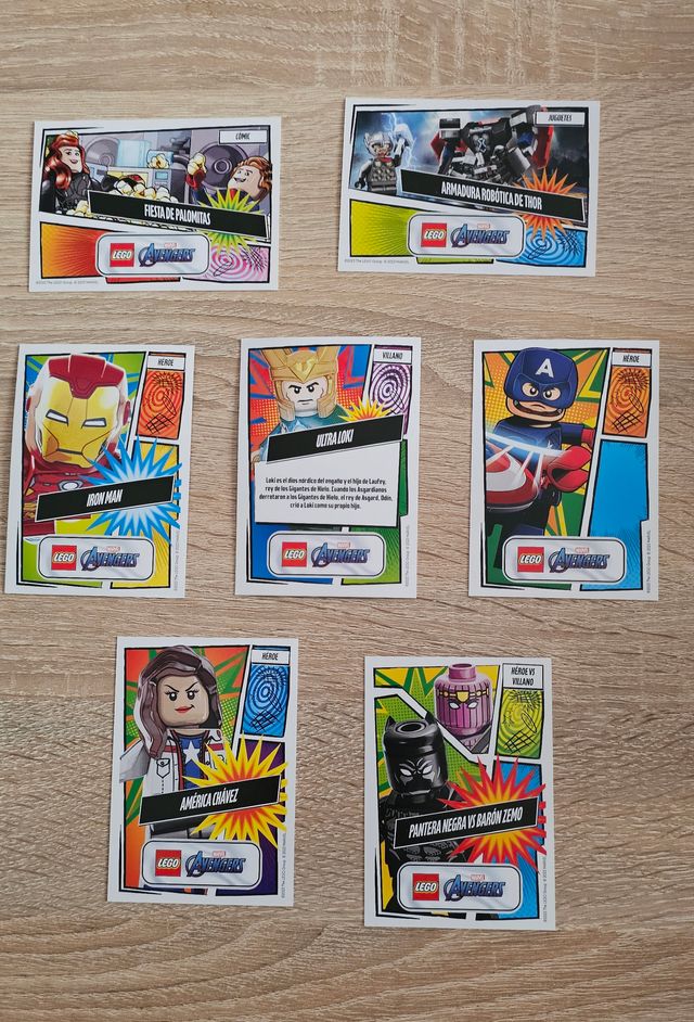 Set di 7 adesivi Lego Avengers