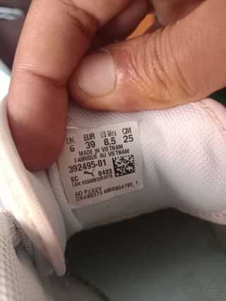 Zapatillas Puma Blancas y Rosas