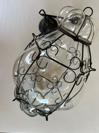 Lampada Veneziana Vetro e Metallo