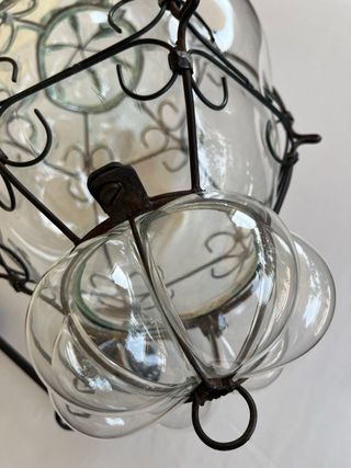 Lampada Veneziana Vetro e Metallo