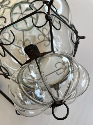 Lampada Veneziana Vetro e Metallo