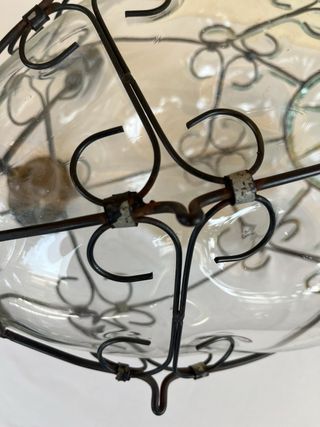 Lampada Veneziana Vetro e Metallo