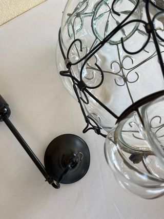 Lampada Veneziana Vetro e Metallo