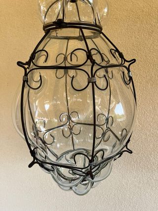 Lampada Veneziana Vetro e Metallo