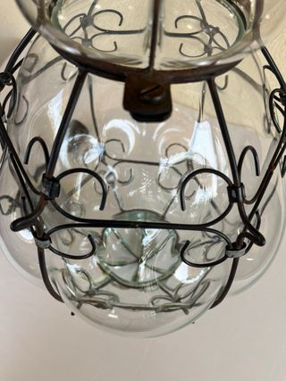 Lampada Veneziana Vetro e Metallo