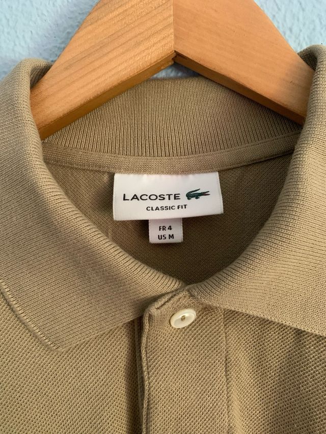 Polo Lacoste Beige Talla M