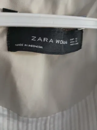 Chaqueta Zara Mujer Talla S Beige